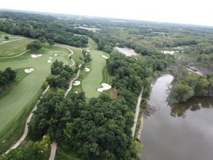 TPC Deere Run Aerial 15th Trees